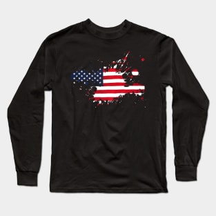 American Flag Long Sleeve T-Shirt